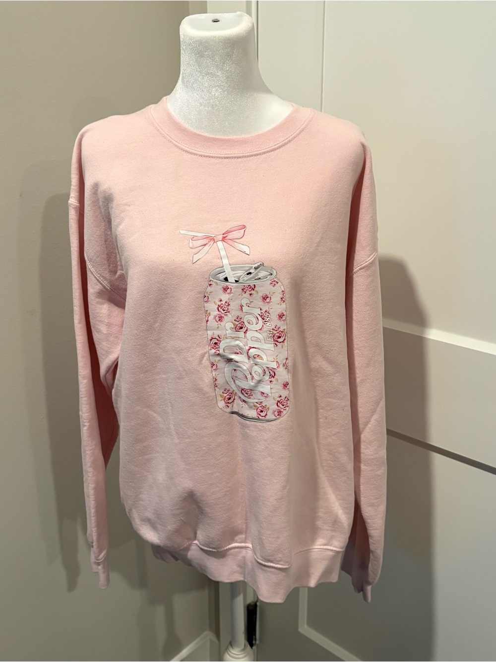 Pink Floral Graphic Sweatshirt - Women